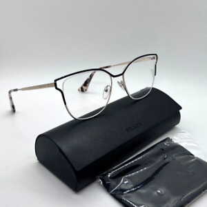 PRADA VPR 54U QE3-101 Unisex Eyeglasses 53-17-145 Black/Pale Gold 100% Authentic