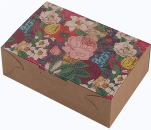 20 Pack Treat Gift Boxes, Pastry Cookie Biscuits Boxes, Decorative Homemade Baki - Picture 1 of 12