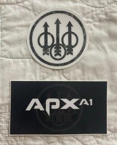 (2) Genuine Beretta Decal Stickers - APX A1 - Beretta Trident - “Dare in Brocca” - Picture 1 of 3