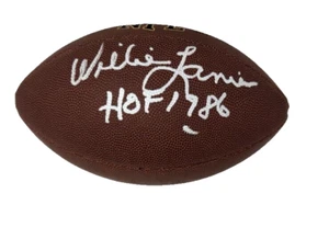 Willie Lanier Kansas City Chiefs Signed Autographed Football BAS HOF 1986 - Picture 1 of 3