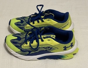 Under Armour Boys Scramjet 4 3024208-300 Green Running Shoes Sneakers Size 5Y - Picture 1 of 7