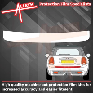Fits Mini F55 F56 Rear Bumper Top CLEAR Scratch Chip Guard Paint Protection Film - Picture 1 of 3