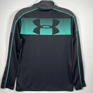 UA Under Armour Boys YXL Quarter Zip Pullover Sweater Long Sleeve HeatGear P - Picture 1 of 8