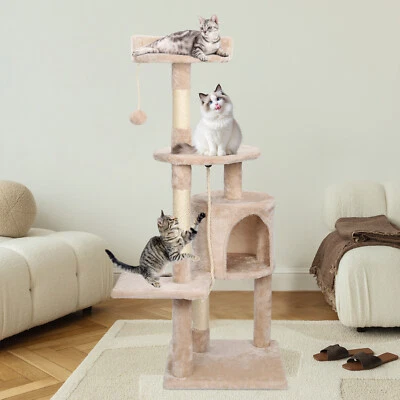 KRIDERISH XXL Kratzbaum für Katzen Katzenkratzbaum Stabiler Katzenbaum Kletterbaum 112 cm