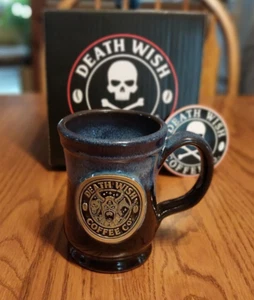 NIB Death Wish Coffee Company blue Loki mug new in box + sticker # 49/3500 - Picture 1 of 10