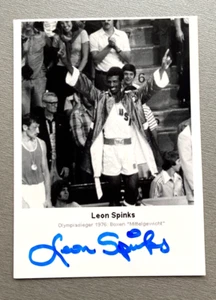 LEON SPINKS (†2021) OS 1976/1./Weltmeister Boxen foto firmada autógrafo 10x14 - Imagen 1 de 1