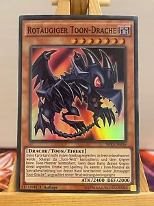 Rotäugiger Toon-Drache SHVI-DE036 Super Rare Deutsch NM YUGIOH - Bild 1 von 1