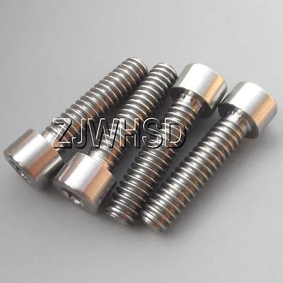 4 piezas 1/4"- 20 x 1" largo Ti titanio tornillo perno Allen hexagonal enchufe tapa cabeza EE. UU. Foto 1 de 2