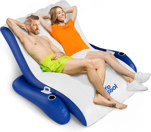 Riesiger Luxus Pool Float Relaxsessel für 1-2 Erwachsene, extra groß strapazierfähig in - Bild 1 von 8