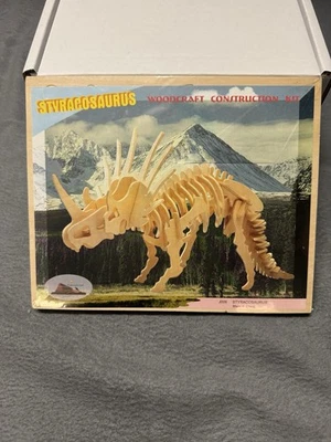 Woodcraft Construction Kit Styracosaurus Dinosaur Ages 5 Years & Up NEW Sealed - Image 1 of 4