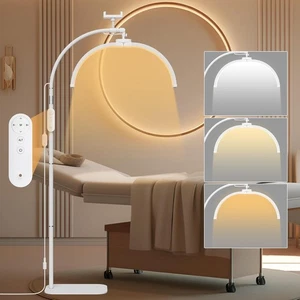 Half Moon LampLight 3 Color Temperature 360° Rotating Eyelash Beauty Salon HSEGA - Picture 1 of 7