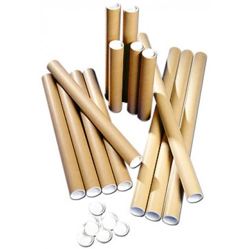 Postal Tubes - Extra Strong Quality Cardboard A4 A3 A2 A1 A0 + Plastic End Caps - Image 1 of 1