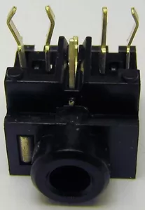 10x 3.5mm Jack 1/8" TRS Stereo Right Angle Switched PC Mount KYCON ST-3120-5b - Picture 1 of 7