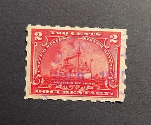 Ingresos de Estados Unidos - #R164 dos centavos acorazado impuesto documental - fecha 9 de enero de 1900 - Imagen 1 de 1