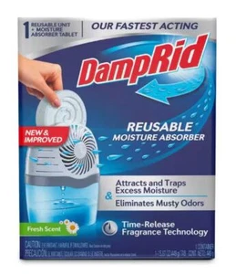 Damprid Drop-In Starter Kit Tab Moisture Absorber, Fresh Scent - Picture 1 of 24