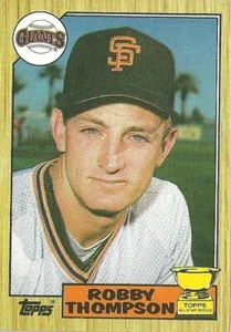 ROBBY THOMPSON SAN FRANCISCO GIANTS #658 - TOPPS CASI NUEVO - MONTADO 1987 - Imagen 1 de 2