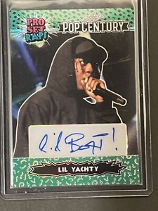2023 Leaf Pop Century Metal Lil Yachty Auto SSP Green Holo BOAT Autograph #d 4/5