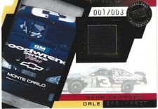 2003 Press Pass Authentics Dale Earnhardt Gear Grippers Glove Card 1/3