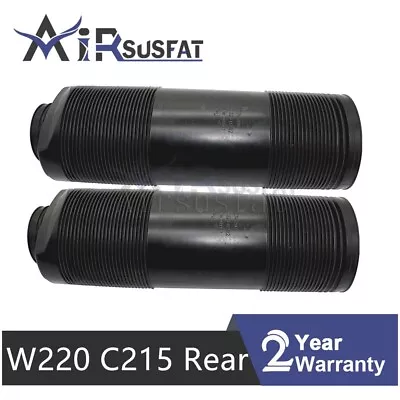 Pair For Mercedes W220 C215 Rear Dust Cover ABC Hydraulic Shock Rubber Boot New - Image 1 of 4