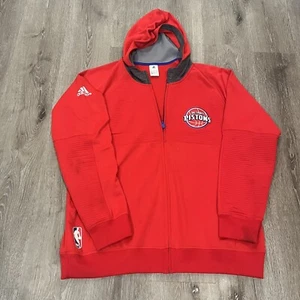 Detroit Pistons Adidas NBA Full Zip Jacket Size Men’s XL FLAWS - Picture 1 of 8