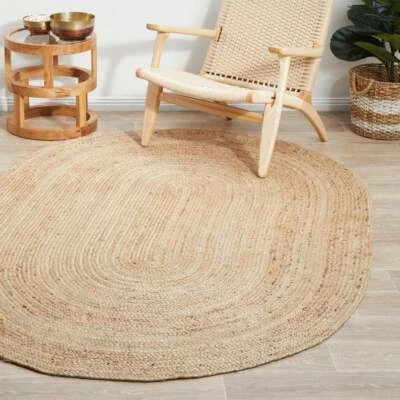 Boho Teppich Boho Rug, Jute Rug, Natural area Jute rug, braided rag rug, rug 3x5 - Image 1 of 4