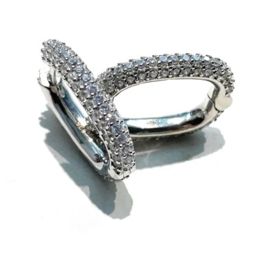 Orecchini Cerchietto diWa Jewels Argento 925 & pavé Zirconi Look Giovane e chic - Immagine 1 di 2