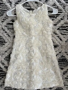 Tip Top Gr. 6 Blumenmädchen Kleid mit Blumen Perlen Hochzeit Party - Bild 1 von 2