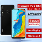 Unlocked Huawei P30 Lite 6+128GB 6.15 Inch 3340mAh 1 Year Warranty (BLACK)