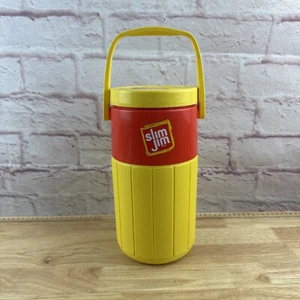 Coleman Vintage 1994 Slim Jim MTV TRL 1/2 Gallon Thermos Cooler Jug Red & Yellow - Picture 1 of 7