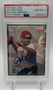 1993 Pro Set Power On Card Auto - #200 Joe Montana PSA 10 - Picture 1 of 2