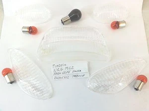 KIT 4 GEMME FRECCE + VETRO FANALE POSTERIORE TRASPARENTI PIAGGIO NRG MC 2 - Foto 1 di 3