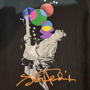 NWOT Authentic Hendrix Mens T-Shirt Black Jimmy Hendrix Long Sleeve Size Small - Foto 1 di 5