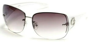 Gafas de sol Guess vidrio gafas de sol blancas gris sin montura GU 6489F NUEVAS EN CAJA - Imagen 1 de 5