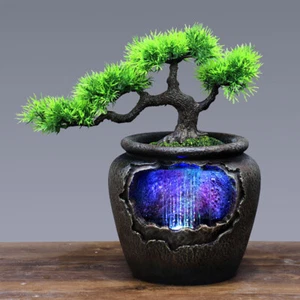 Desktop Rockery Fountain Relaxation Waterfall Feature Indoor Light LED Fountain - Picture 1 of 12