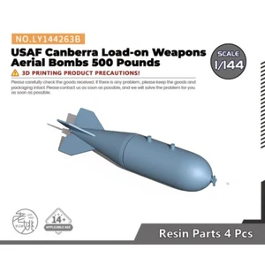 Yao's Studio 1/144 USAF Canberra Load-on Weapons Aerial Bombs 500 Pounds - Picture 1 of 3