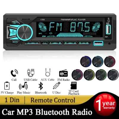 Estereos Para Carros Bluetooth Auto Estereo MP3 Radios Con Bluetooth Carro Coche - Image 1 of 4