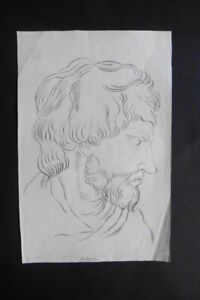 FRENCH NEOCLASSICAL SCHOOL CA. 1800 - PORTRAIT OF A MAN - CHARCOAL DRAWING