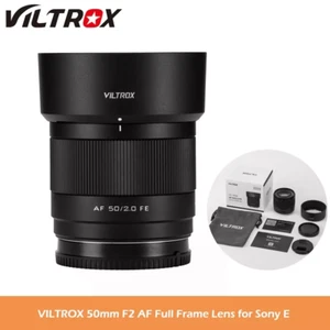 VILTROX AF 50mm F2.0 Full Frame  Large Aperture Auto Focus Lens for Sony E-mount - Picture 1 of 8