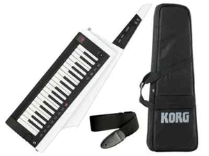 Korg RK-100S 2 white Gloss White Keytar Synthesizer 37-Key Shoulder Keyboard - Picture 1 of 3
