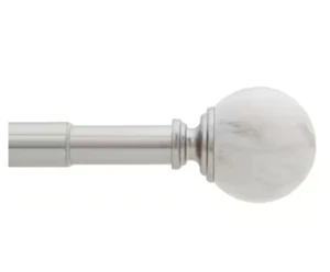 Home Decorators Collection 72 in-144 in Single Curtain Rod Kit Brushed Nickel - Picture 1 of 1