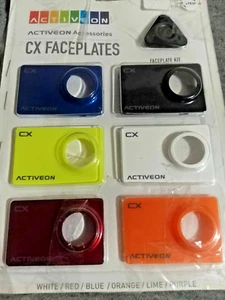 Activeon CX Faceplates Kit 6 Color White Red Blue Orange Lime Purple NEW Genuine - Picture 1 of 4