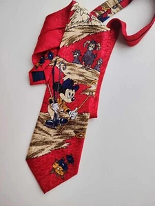KRAWATTE LOGO MICKY MAUS CARTOONS VINTAGE SAMMLUNG KRAWATTE - Bild 1 von 7