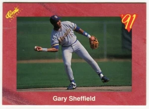 1991 Classic #T13 Gary Sheffield Milwaukee Brewers - Picture 1 of 2