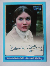 DR WHO ( VICTORIA WATERFIELD ) DEBORAH WATLING  AUTOGRAPH CARD  A7 STRICTLY INK
