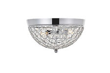 Elegant Lighting Ld5012f10 Taye 2 Light 10" Wide Flush Mount Bowl Ceiling