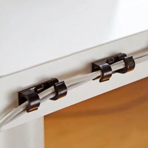 20pcs Wire Fixed Clips Network Cables Holder Clamp USB Line Cord Organizer - Afbeelding 1 van 7