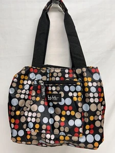 Nicole Miller Multi Color Polka Dot Zip Close Top Handle Women’s/Girls Lunch Bag - Picture 1 of 8