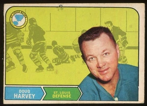 1968-69 OPC O-Pee-Chee #1 Doug Harvey St. Louis Blues - Picture 1 of 2