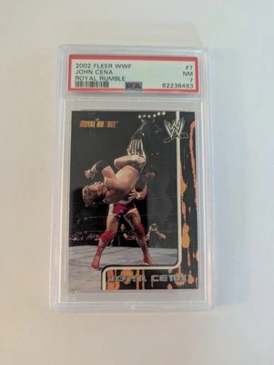 2002 Fleer WWE Royal Rumble John Cena #7 (Rookie) WWE, WWF, PSA 7 - Image 1 of 2