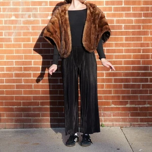 Vintage Jordan Marsh Mink Fur Shawl 1950's-60's 30864 - Picture 1 of 10
